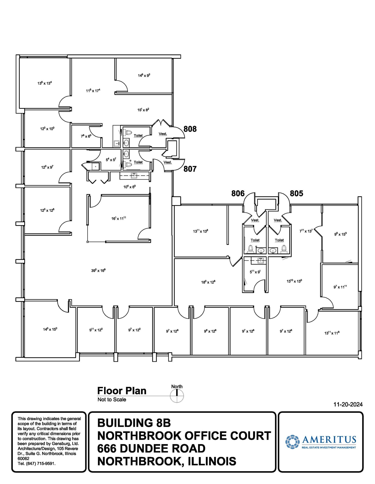 666 Dundee Rd, Northbrook, IL for sale Floor Plan- Image 1 of 1