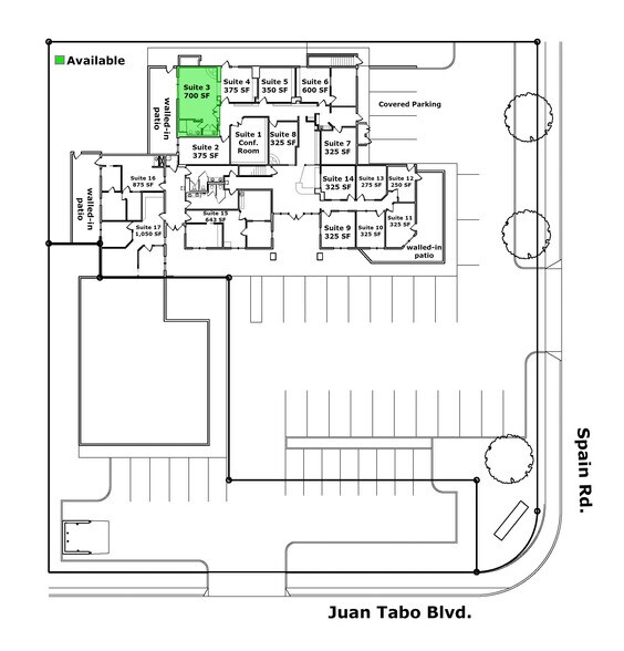 11005 Spain Rd NE, Albuquerque, NM à louer - Plan de site - Image 2 de 8