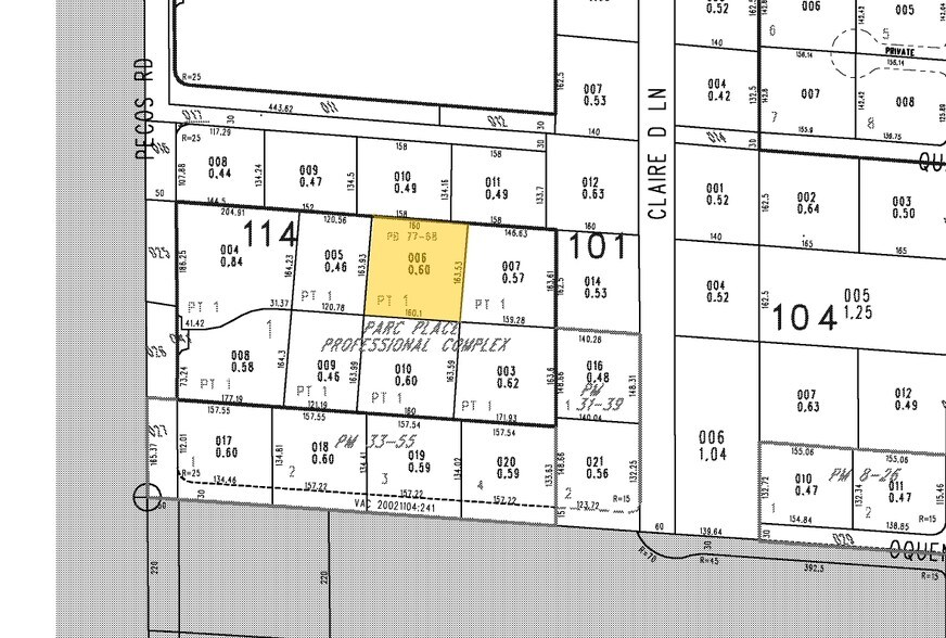 5860 S Pecos Rd, Las Vegas, NV à vendre - Plan cadastral - Image 3 de 13