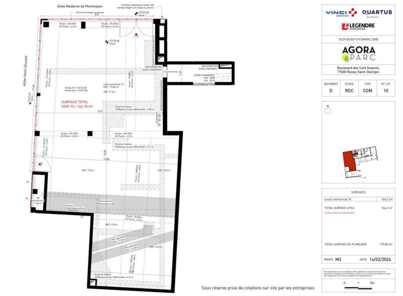 Retail in Bussy-Saint-Georges for lease Site Plan- Image 1 of 2