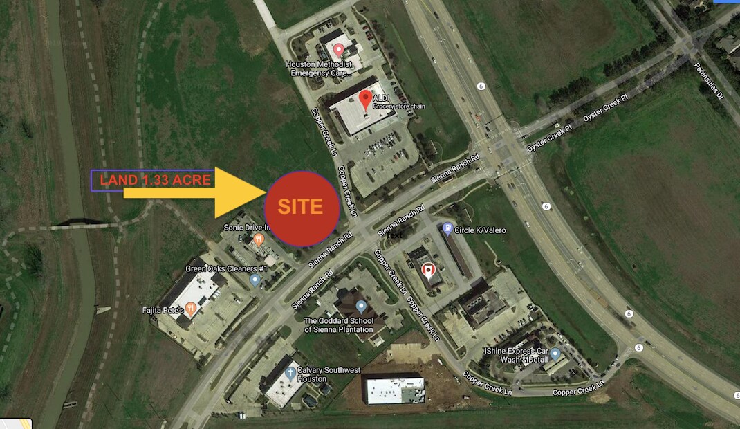 6140 Sienna Ranch Rd, Missouri City, TX for sale Aerial- Image 1 of 3