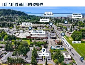 1252 Nevada St, Bellingham, WA - Aérien  Vue de la carte