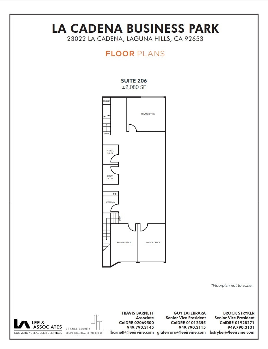 23022 La Cadena Dr, Laguna Hills, CA for lease Floor Plan- Image 1 of 1