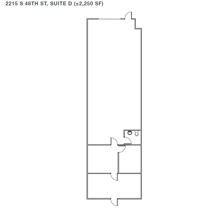 2105 S 48th St, Tempe, AZ for lease Floor Plan- Image 1 of 1