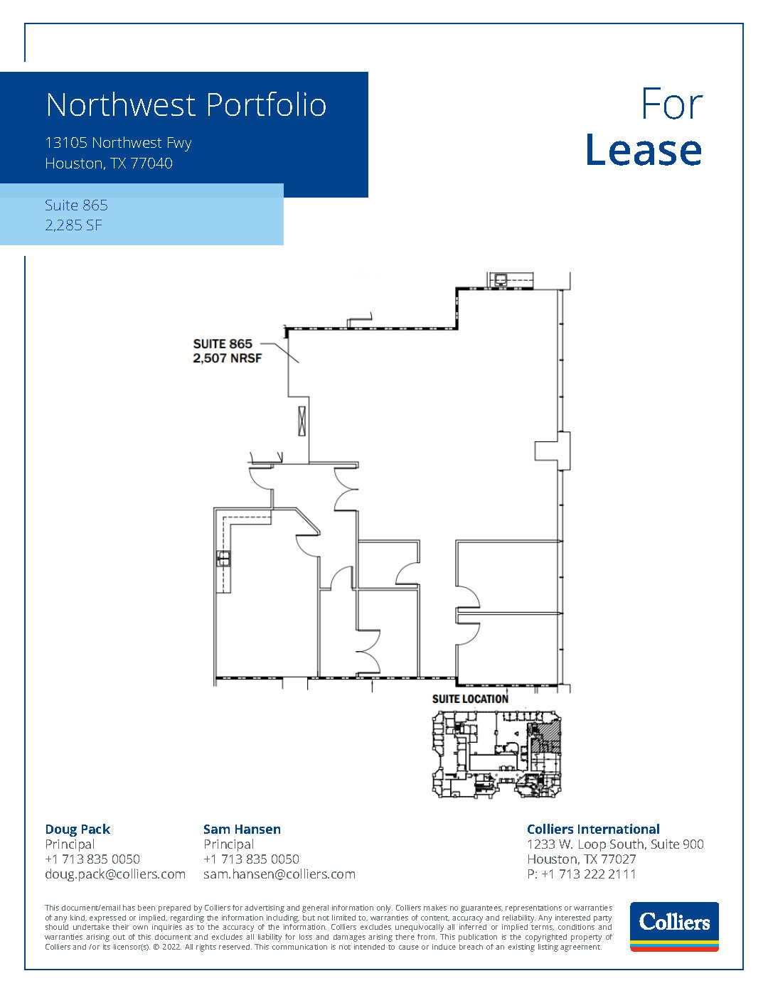 13105 Northwest Fwy, Houston, TX for lease Floor Plan- Image 1 of 2