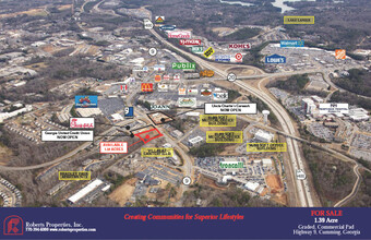 725 Atlanta, Cumming, GA - aerial  map view