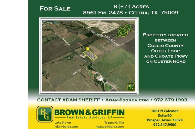 Plus de détails pour 8561 FM 2478, Celina, TX - Terrain à louer
