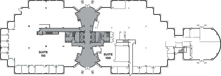 4435 Eastgate Mall, San Diego, CA à louer Plan d’étage- Image 1 de 1