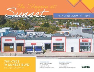 Plus de détails pour 7611-7623 W Sunset Blvd, Los Angeles, CA - Commerce de détail à louer