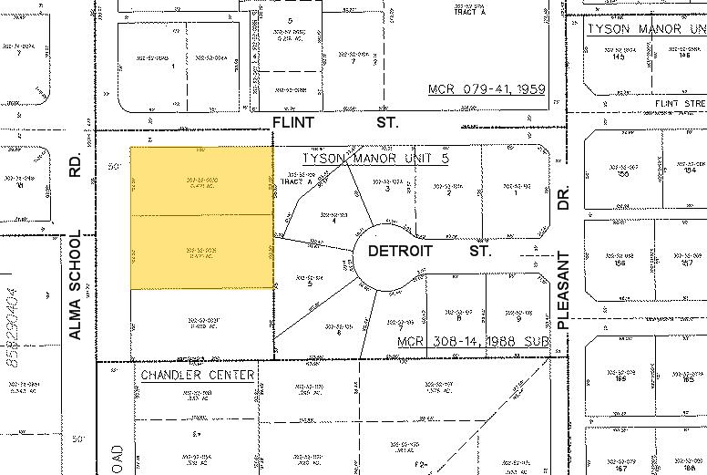 325 N Alma School Rd, Chandler, AZ for lease - Plat Map - Image 2 of 3