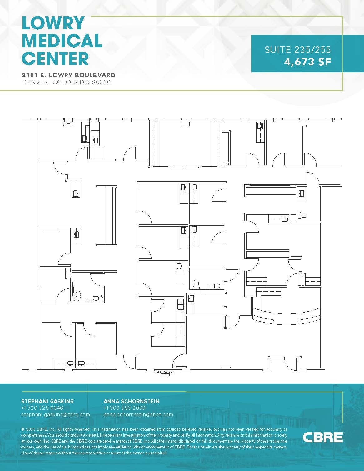 8101 E Lowry Blvd, Denver, CO for lease Floor Plan- Image 1 of 1