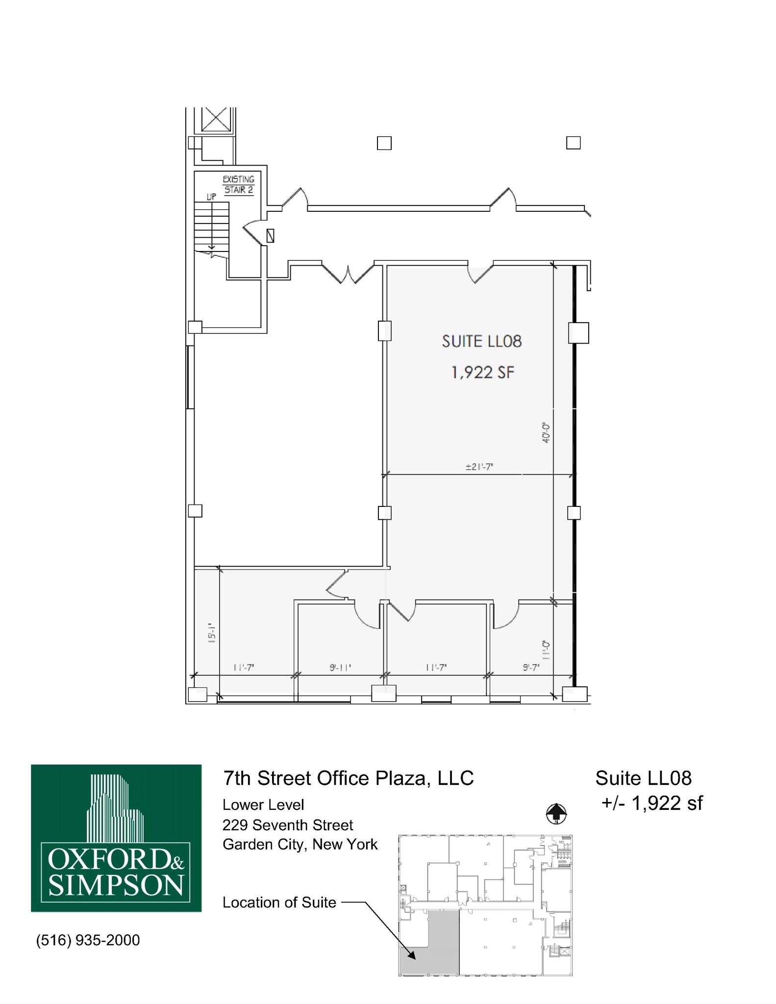 229 7th St, Garden City, NY à louer Plan d  tage- Image 1 de 1