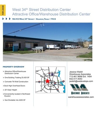 More details for 904-932 W 34th St, Houston, TX - Industrial for Lease