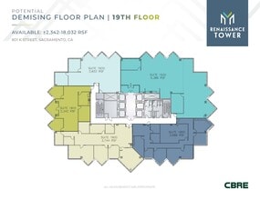 801 K St, Sacramento, CA à louer Plan d’étage- Image 2 de 2