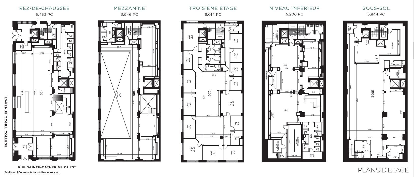 777 Rue Sainte-Catherine O, Montréal, QC for lease Floor Plan- Image 1 of 1