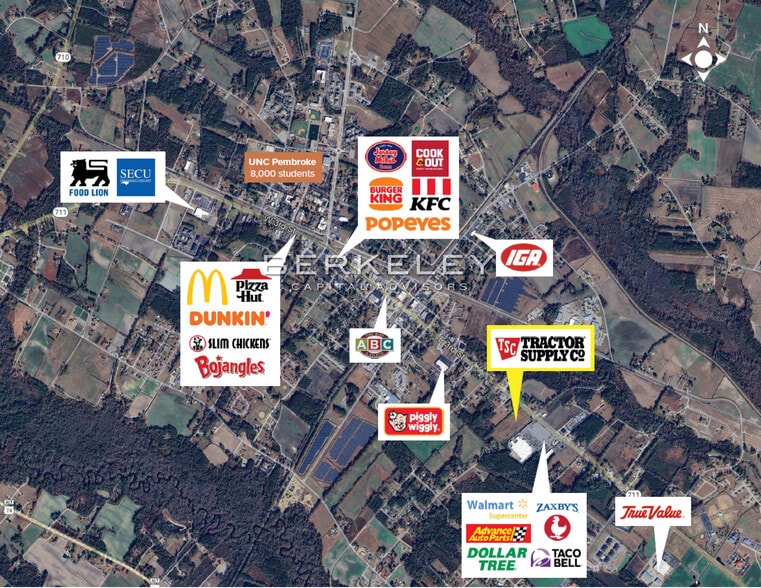 8129 NC-711, Pembroke, NC à vendre - Photo du bâtiment - Image 3 de 3