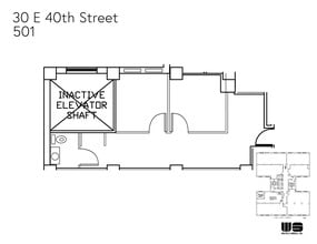 30 E 40th St, New York, NY à louer Plan d’étage- Image 1 de 5