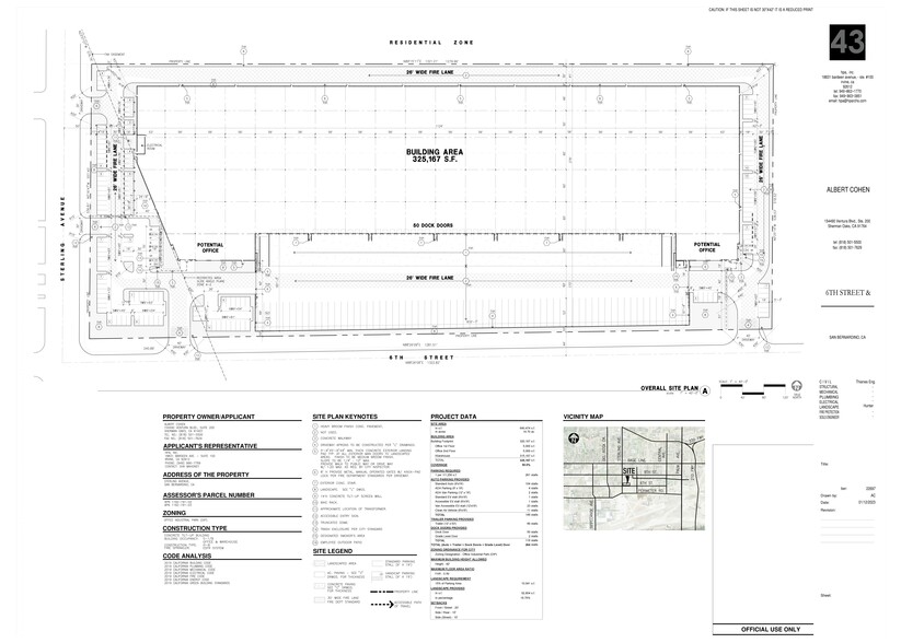 North East Corner 6th Street & Sterling Avenue, San Bernardino, CA for lease - Site Plan - Image 2 of 2