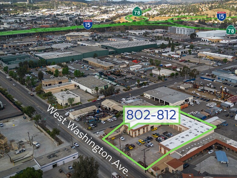802-812 W Washington Ave, Escondido, CA à vendre - Photo du bâtiment - Image 2 de 13