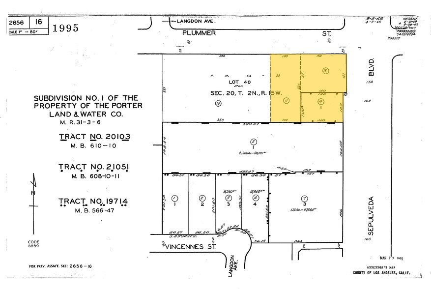9441-9459 Sepulveda Blvd, North Hills, CA à louer - Plan cadastral - Image 2 de 2