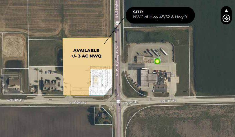 NWC Hwy 45/52 & Hwy 9, Manteno, IL for lease Primary Photo- Image 1 of 3