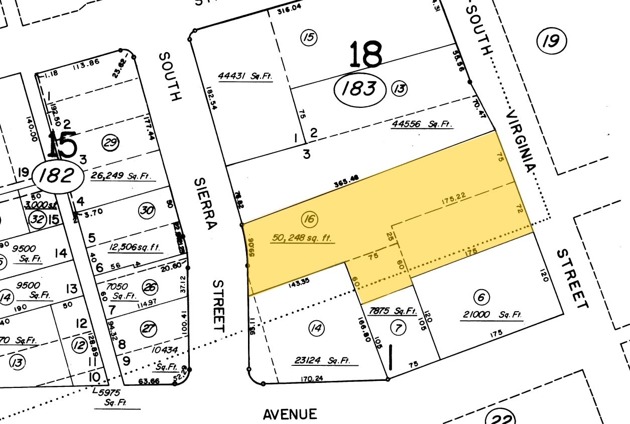 445 S Virginia St, Reno, NV for sale Plat Map- Image 1 of 5