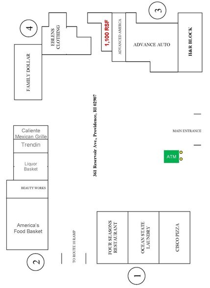 355-361 Reservoir Ave, Providence, RI for lease - Site Plan - Image 2 of 2