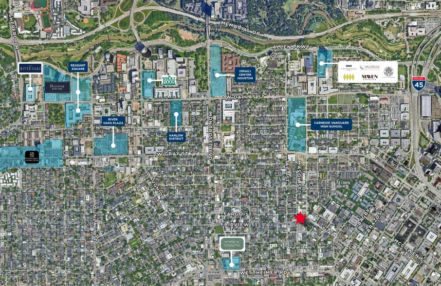 120 Fairview St, Houston, TX for sale - Aerial - Image 3 of 4