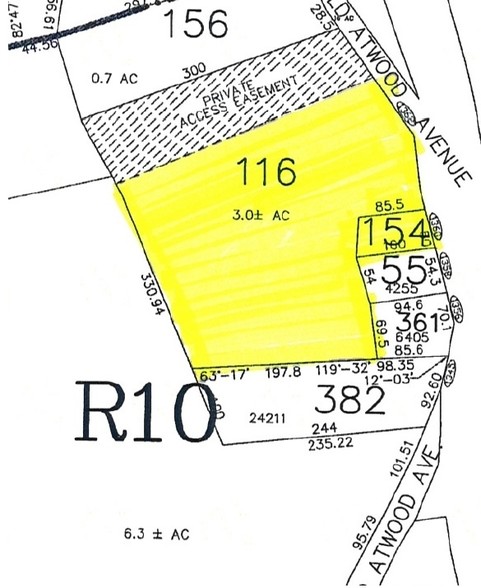 1360-1362 Atwood Ave, Johnston, RI à louer - Plan cadastral - Image 3 de 13