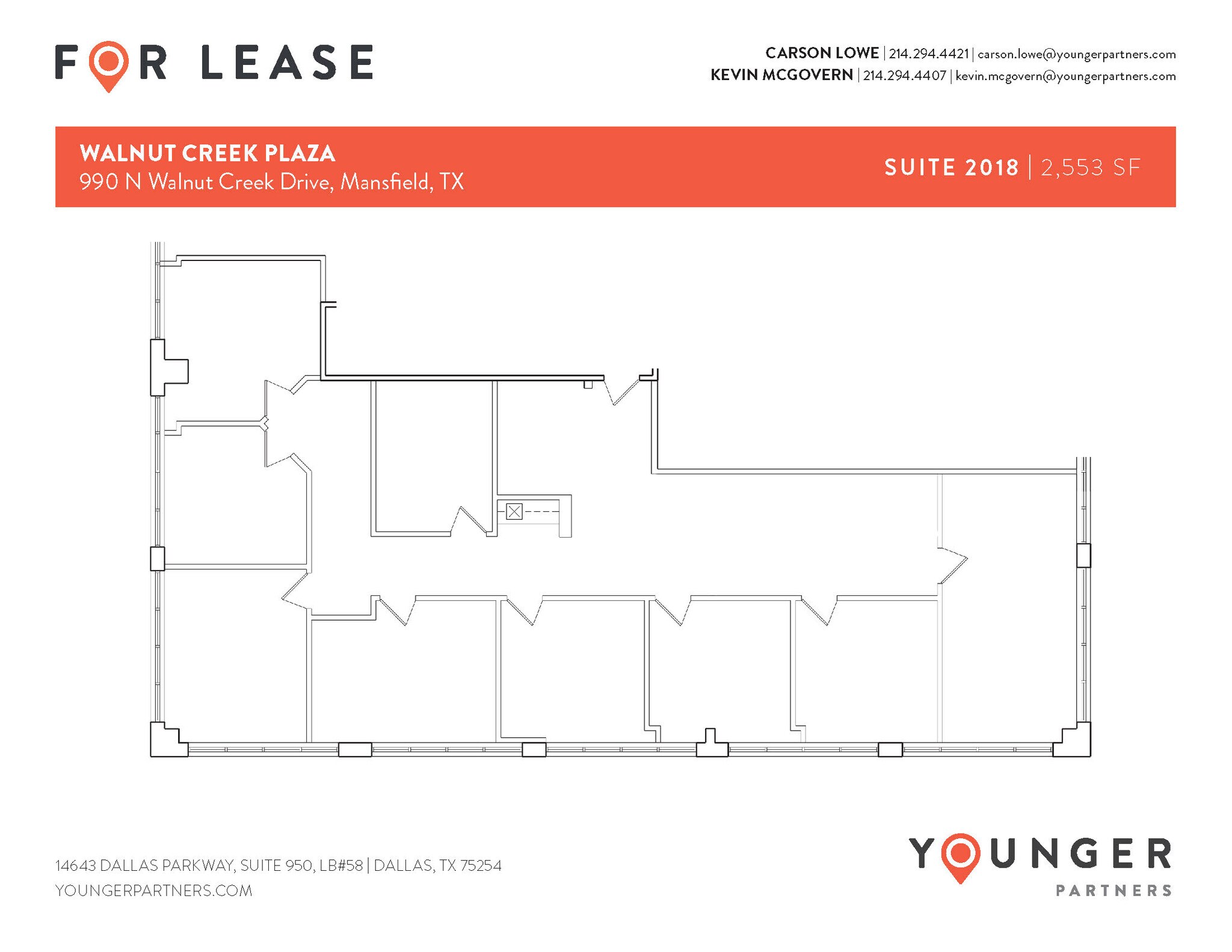 990 N Walnut Creek Dr, Mansfield, TX à louer Plan d’étage- Image 1 de 1