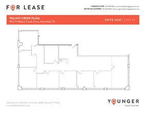 990 N Walnut Creek Dr, Mansfield, TX à louer Plan d’étage- Image 1 de 1