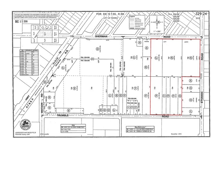 1892 Ethanac rd, Menifee, CA à vendre - Plan de site - Image 2 de 2