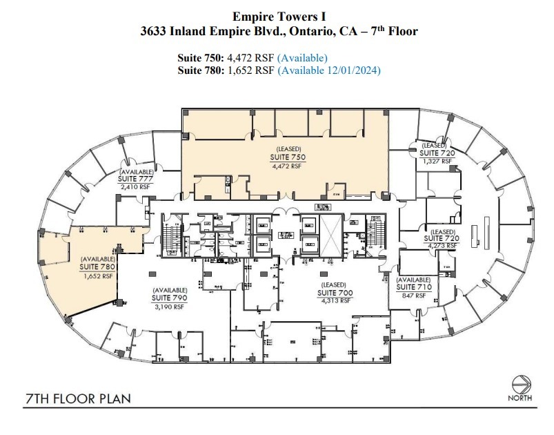 3633 Inland Empire Blvd, Ontario, CA à louer Plan d’étage- Image 1 de 1