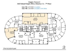 3633 Inland Empire Blvd, Ontario, CA à louer Plan d’étage- Image 1 de 1