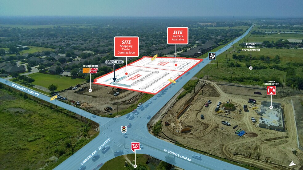 FM 725 and County Line, New Braunfels, TX à louer - Photo du bâtiment - Image 3 de 6