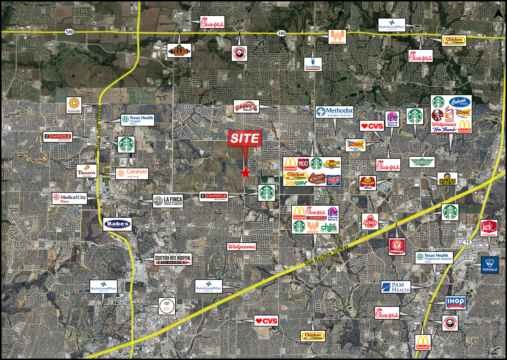 SE Corner Of Coit Rd & Charismatic Pkwy, Frisco, TX for sale Aerial- Image 1 of 4