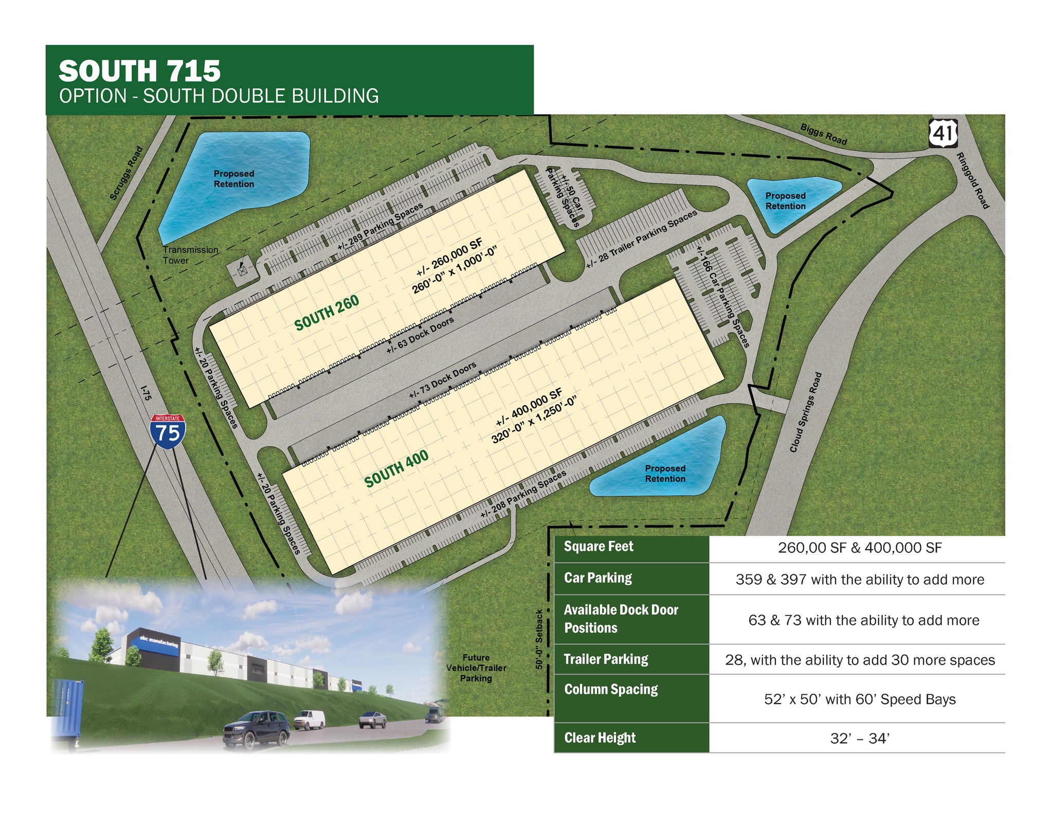 I-75 & Cloud Springs Rd, Ringgold, GA for lease Site Plan- Image 1 of 1