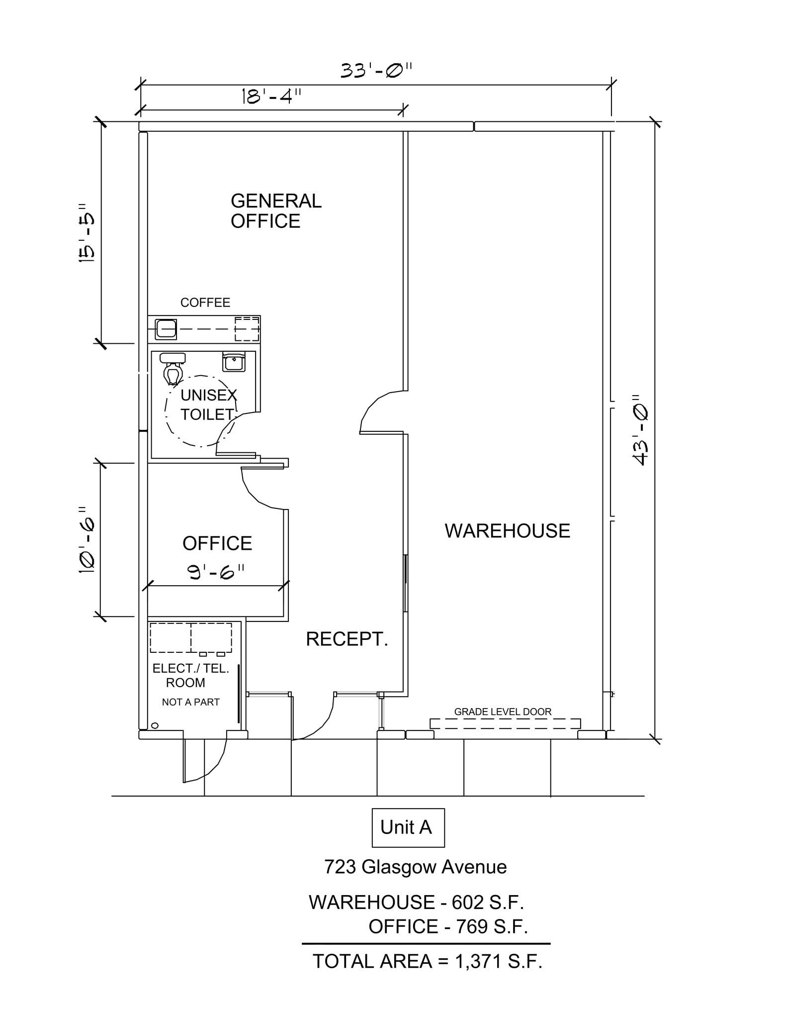 721 S Glasgow Ave, Inglewood, CA à louer Plan de site- Image 1 de 1