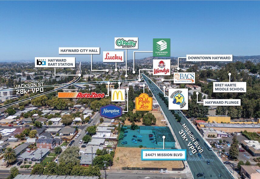 24453-24475 Mission Blvd, Hayward, CA à vendre - Photo du bâtiment - Image 3 de 10