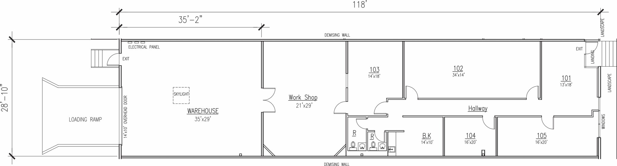 5803 Sovereign Dr, Houston, TX for lease Floor Plan- Image 1 of 2