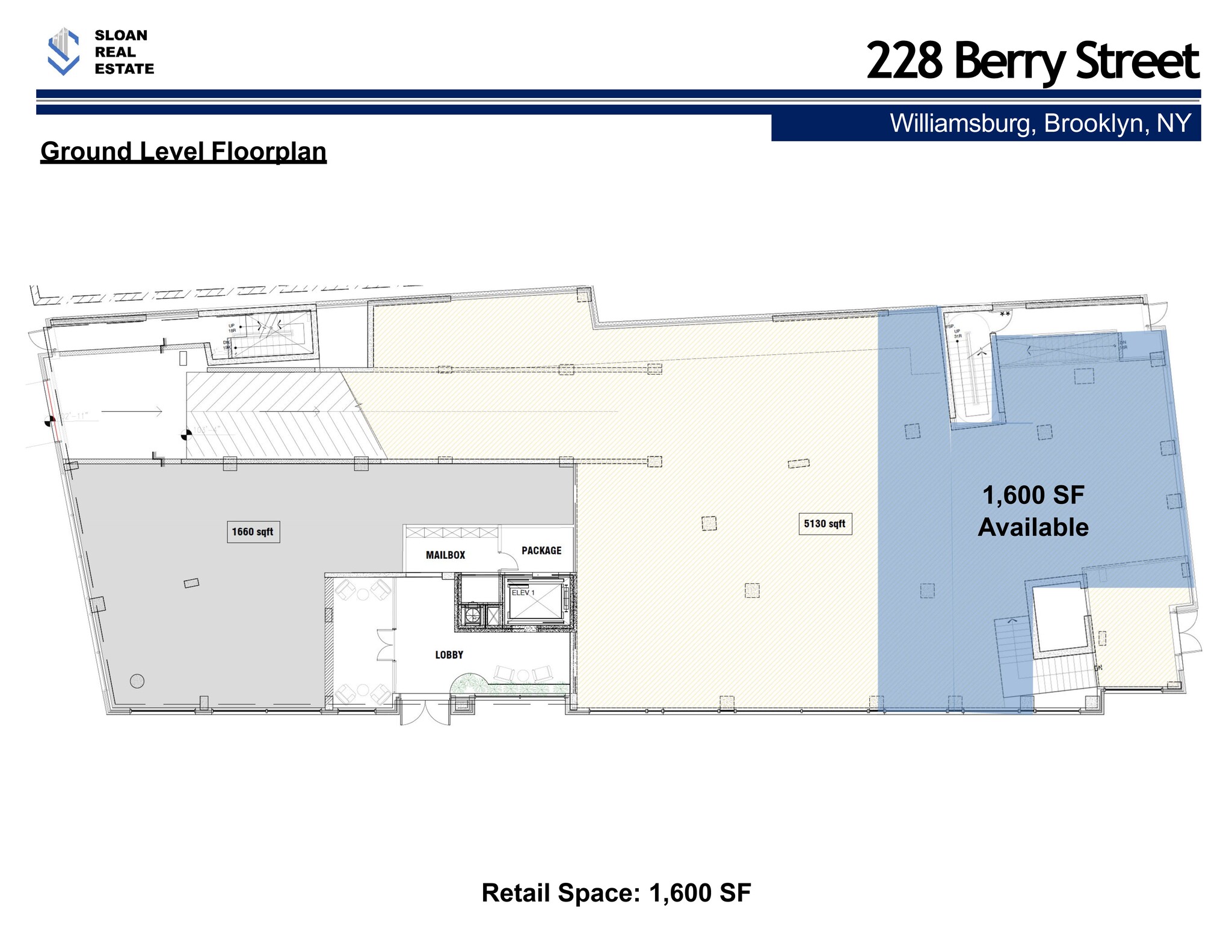 228 Berry St, Brooklyn, NY à louer Plan de site- Image 1 de 4