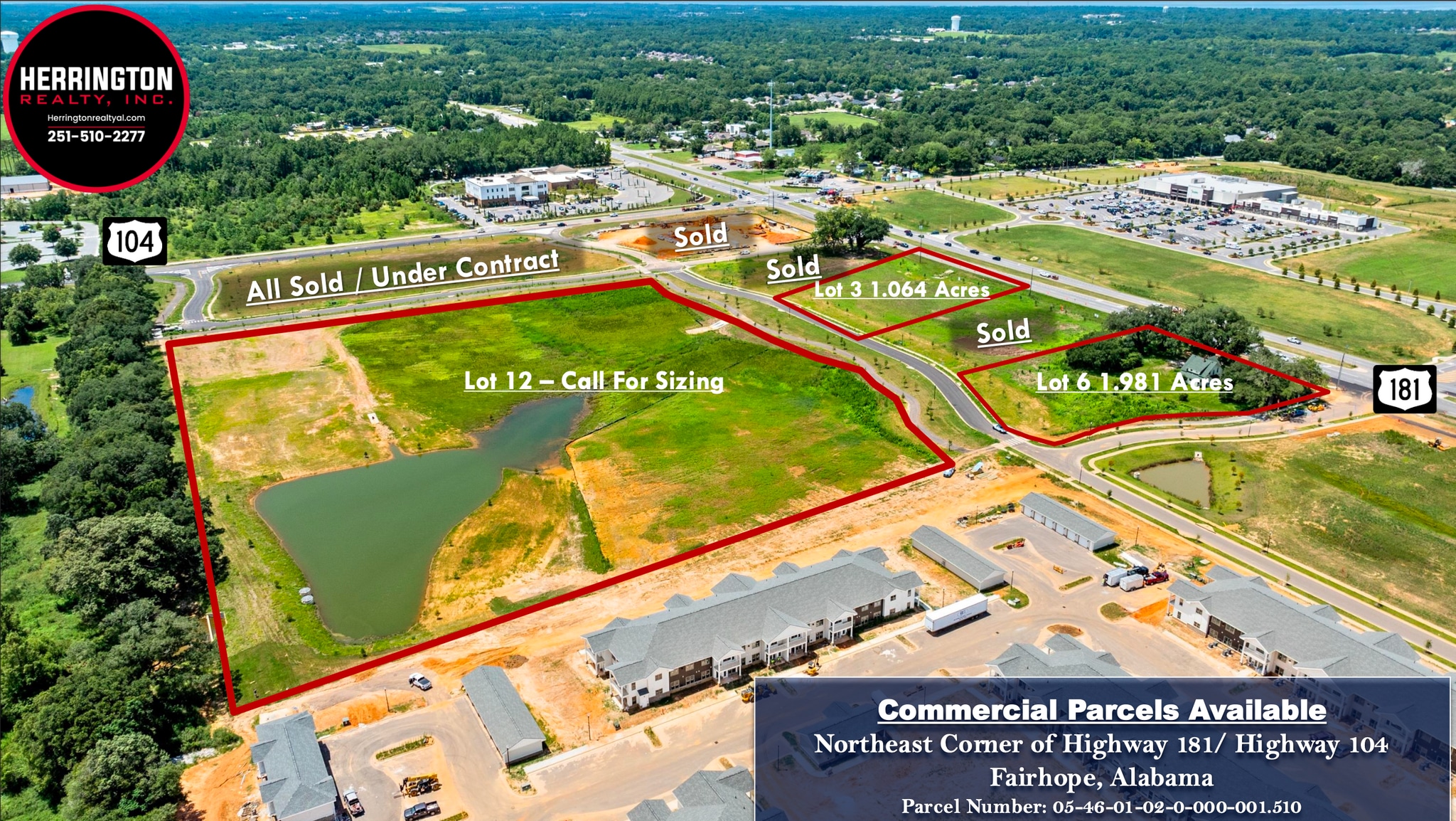 Highway 181 and Highway 104, Fairhope, AL for sale Primary Photo- Image 1 of 4