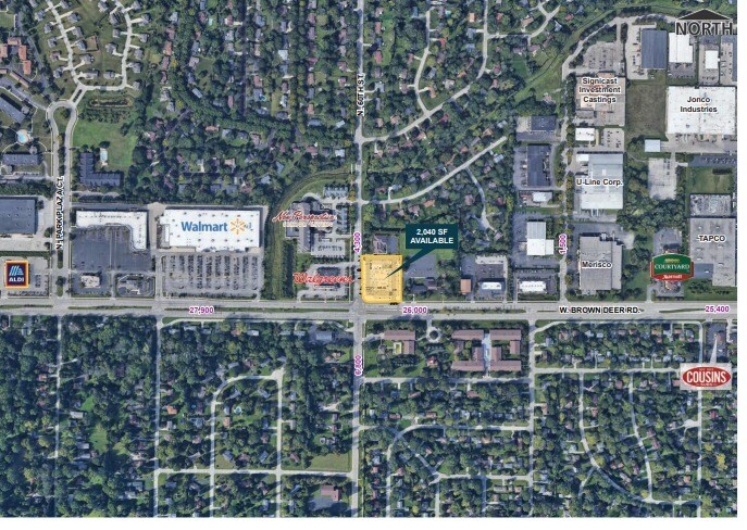 5960 W Brown Deer Rd, Brown Deer, WI for lease - Aerial - Image 2 of 6