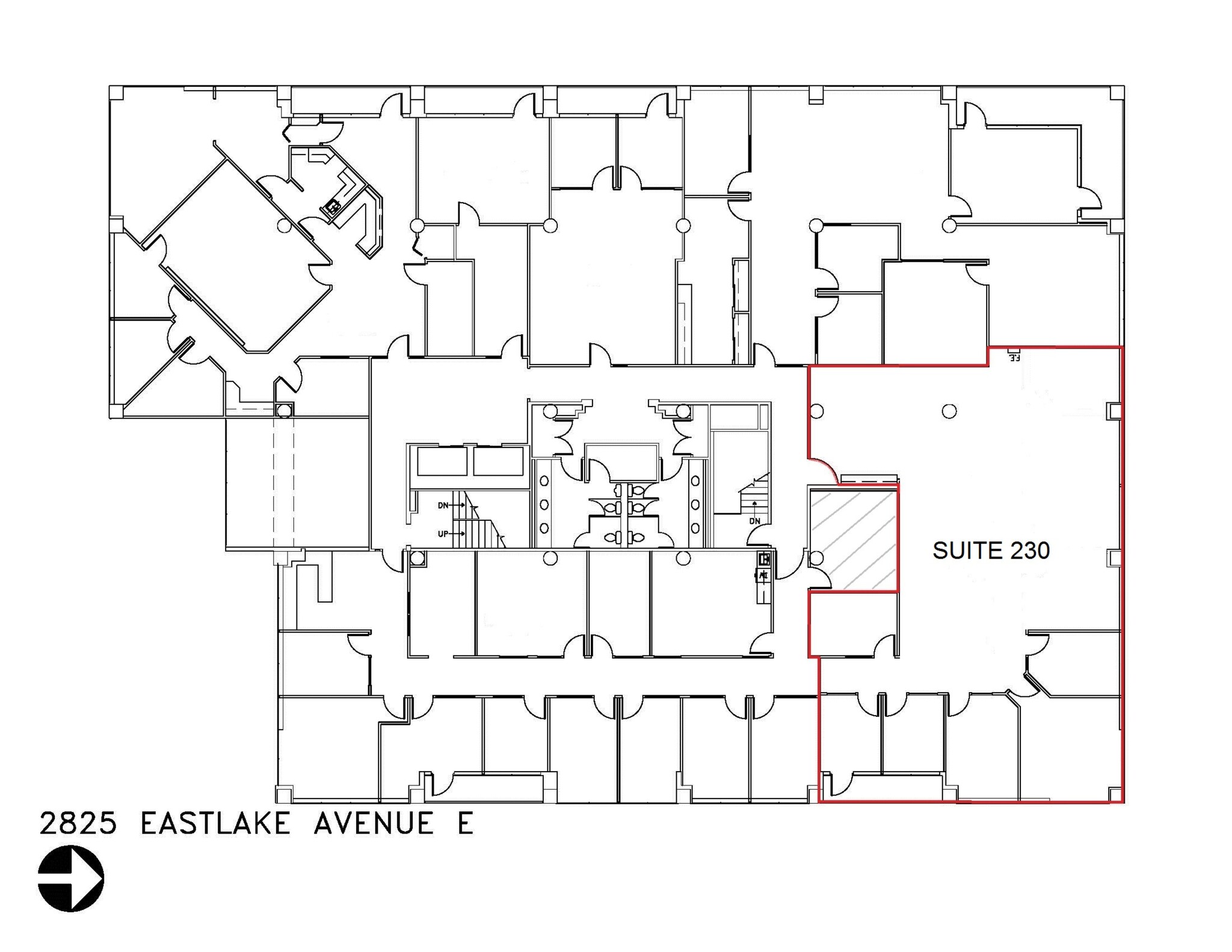 2825 Eastlake Ave E, Seattle, WA à louer Plan de site- Image 1 de 1