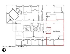 2825 Eastlake Ave E, Seattle, WA à louer Plan de site- Image 1 de 1