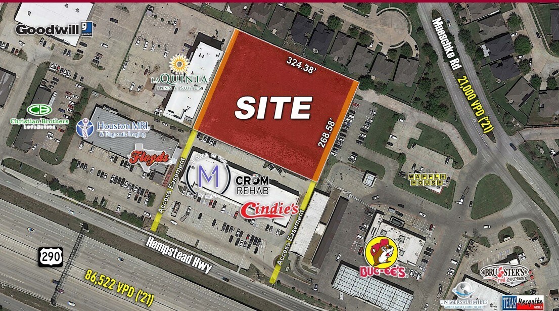 US 290 & Mueschke Rd, Cypress, TX à vendre Photo du bâtiment- Image 1 de 4