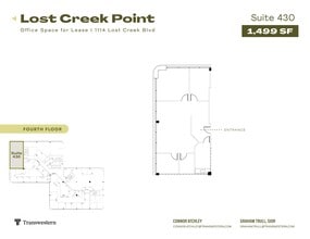 1114 Lost Creek Blvd, Austin, TX à louer Plan de site- Image 1 de 1
