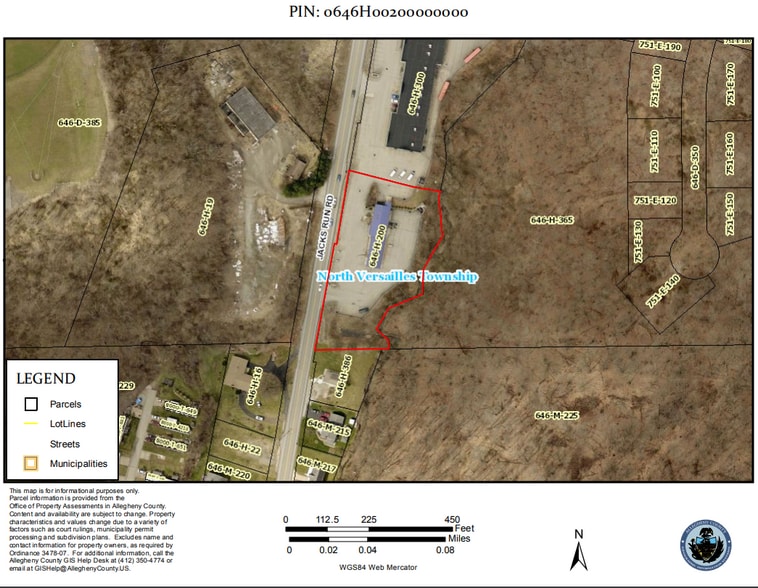 1199 Jacks Run Rd, North Versailles, PA for sale - Plat Map - Image 3 of 3