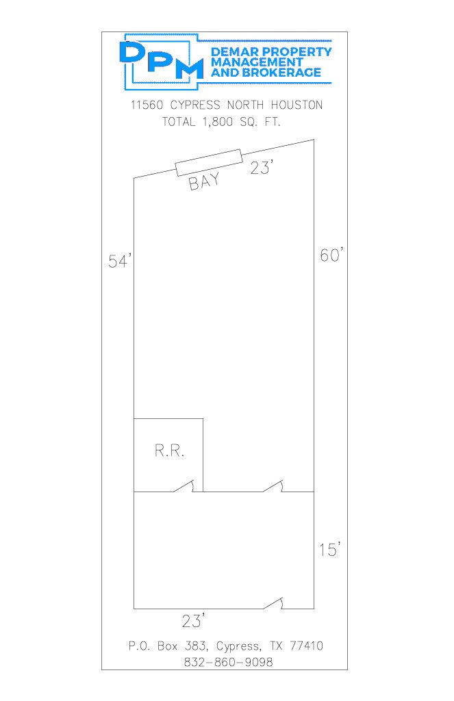 11502 Cypress North Houston Rd, Cypress, TX for lease Floor Plan- Image 1 of 1