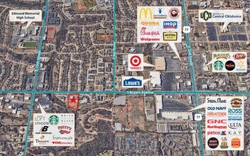 1124 S Bryant Ave, Edmond, OK - AÉRIEN  Vue de la carte